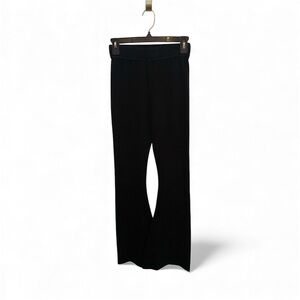 Offline Aerie Black Knit textured Flare Leggings size Small